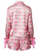 2PCS 1960er Weihnachten Langarm Taste Pyjama Set