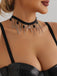 Vintage Gothic Chain Edelstein Bogen Halskette