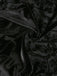 Schwarz 1960er Gothic Beflocktes Kleid