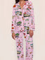 1980er Weihnachten Drucken Rever Pyjama Set