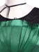 Grün 1950er Wednesday Addams Inspiriert Satin Kostüm Set