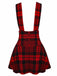 Rot 1970er Plaids Tasten Suspender Rock