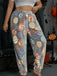 1970er Halloween Glühend Kürbis Geist Pyjama Hose