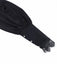 Schwarz 1980er Gothic Spitze Stehkragen Top