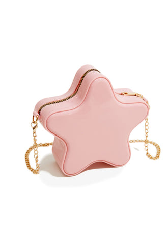 Vintage 3D-Sternform Makronen Farbe Kettentasche