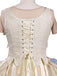 Aprikose 1940er Wednesday Enid Stil Kleid