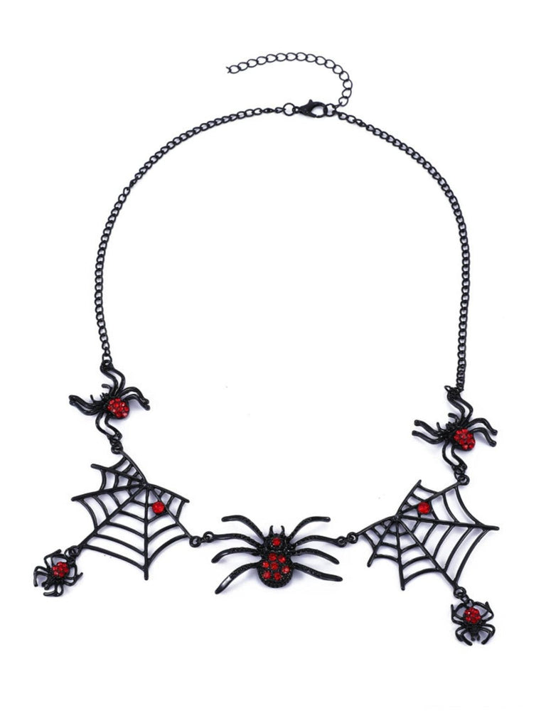 Vintage Gothic Spinne & Web Legierung Halskette