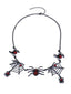 Vintage Gothic Spinne & Web Legierung Halskette