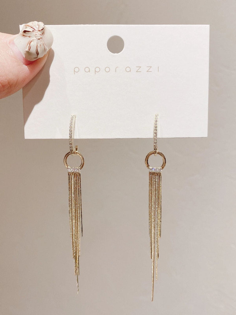 Vintage Gold Perle Quaste Ohrringe