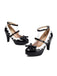 Vintage Bogen Farbblock Schnalle Mary Jane Schuhe