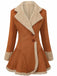 Vintage 1970er Revers Ausgestellter Saum Suede Jacke
