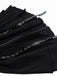 Schwarz 1980er Punk Metall Gürtel Patchwork Kleid