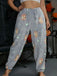 1970er Halloween Glühend Kürbis Geist Pyjama Hose