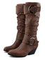 Vintage Schnallen Western-Stil Cowboy Stiefel