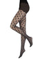 Schwarz 1950er Polka Dot Vintage Strümpfe