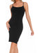 1980er Dehnbar Enges Kleid mit Built-In Shapewear