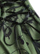 [Übergröße] 1970er Rose Blumen Steampunk Reißverschluss Kleid