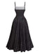 1950er Spitze Gerüschtes Polka Dot Kleid