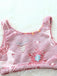 2PCS 1970er Glühend Bunt Drucken Flanell Pajama Set