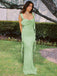 1970er Solide Satin Rüschen Rückenfrei Gerüschtes Kleid