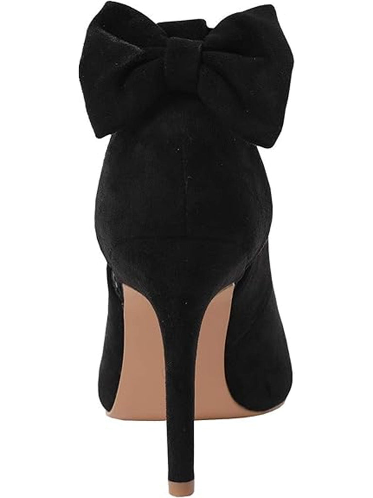 Wildleder Bogen Knöchel Riemen Spitz Zehe Hoch Absatz Schuhe