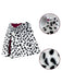 Weiß Halloween Cruella de Vil Kostüm Dalmatiner Cosplay Umhang