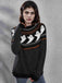 1980er Halloween Boo Polka Dot Gestrickter Pullover