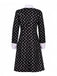 [Vorverkauf] Schwarz 1940er Wednesday Kostüm Mittwoch Addams-Stil Kleid