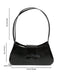 Vintage Leder Bogen Baguette Tasche