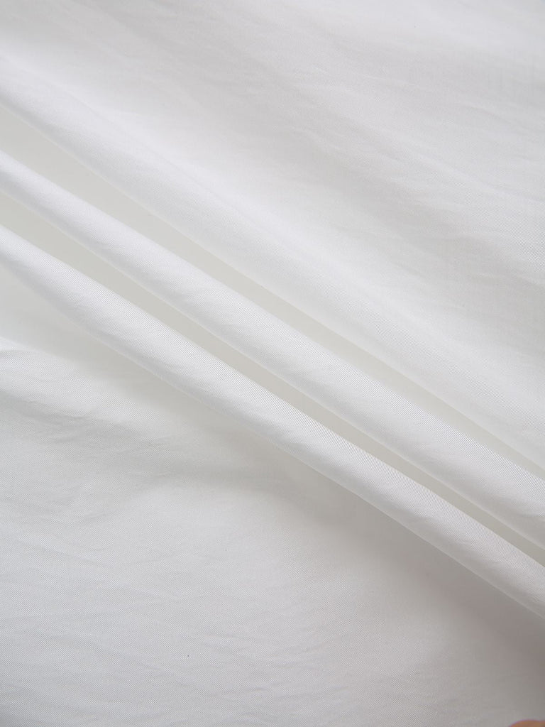 Weiß 1960er Satin Schulterfrei Mini Kleid