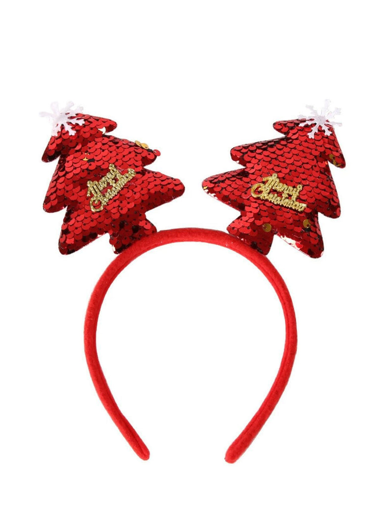 Weihnachten Bunte Rentiere Jingle Bells Pailletten Stirnband