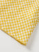 Gelb 1960er Halfter V-Ausschnitt Plaids Kleid
