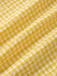 Gelb 1960er Halfter V-Ausschnitt Plaids Kleid