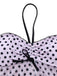Rosa 1950er Halter Polka Punkte Bogen Tankini Set