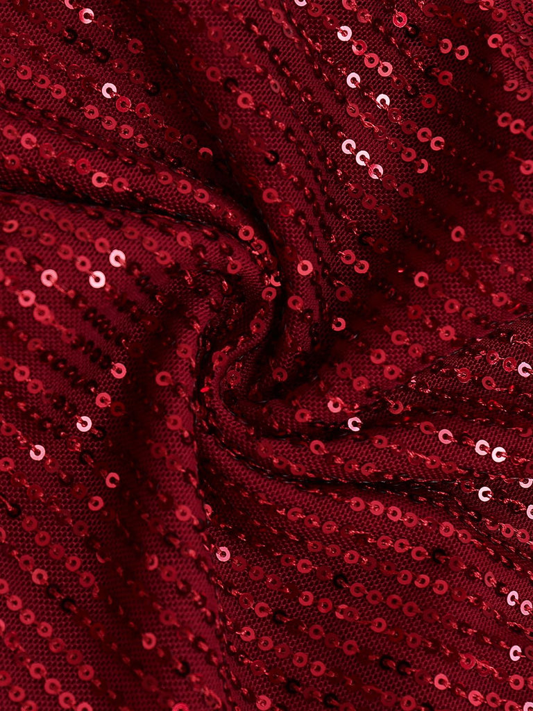 1970er Pailletten Fell Trimmen Patchwork Spaghetti Träger Jumpsuit