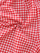 2PCS 1950er Plaid V-Ausschnitt Binden Weste & Shorts