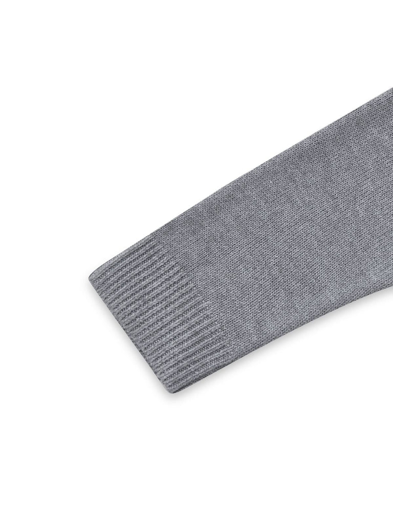 2PCS 1960er Stricken Rollkragen Pullover & Plissiertes Rock