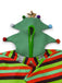1970er Bunt Weihnachtsbaum 3D Verziert Hoodie Pullover