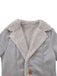 1930er Solide Revers Taste Wildleder Mittellang Mantel
