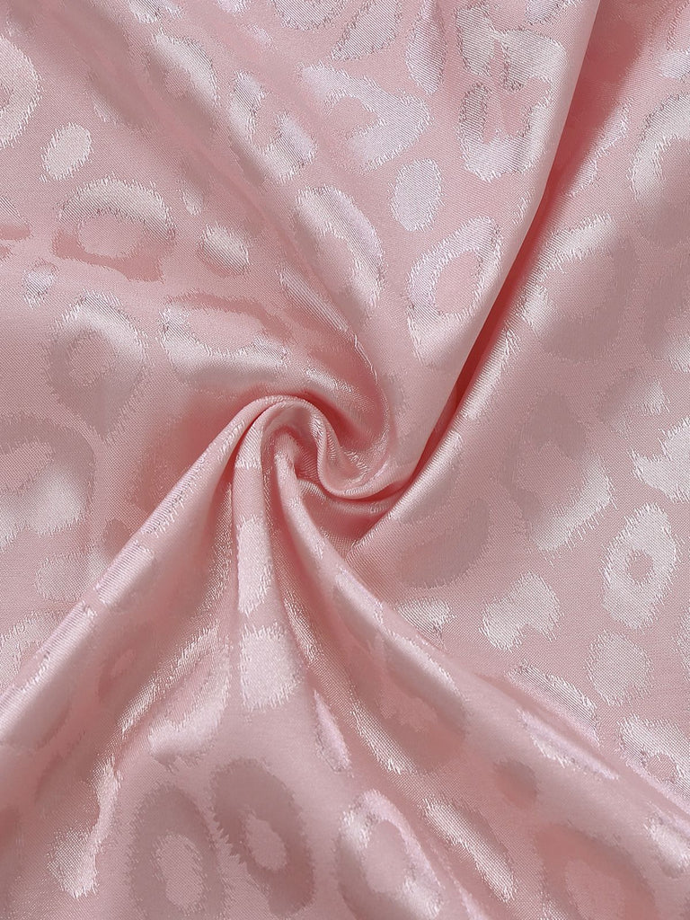 1950er Leopard Drucken Schnürung Robe