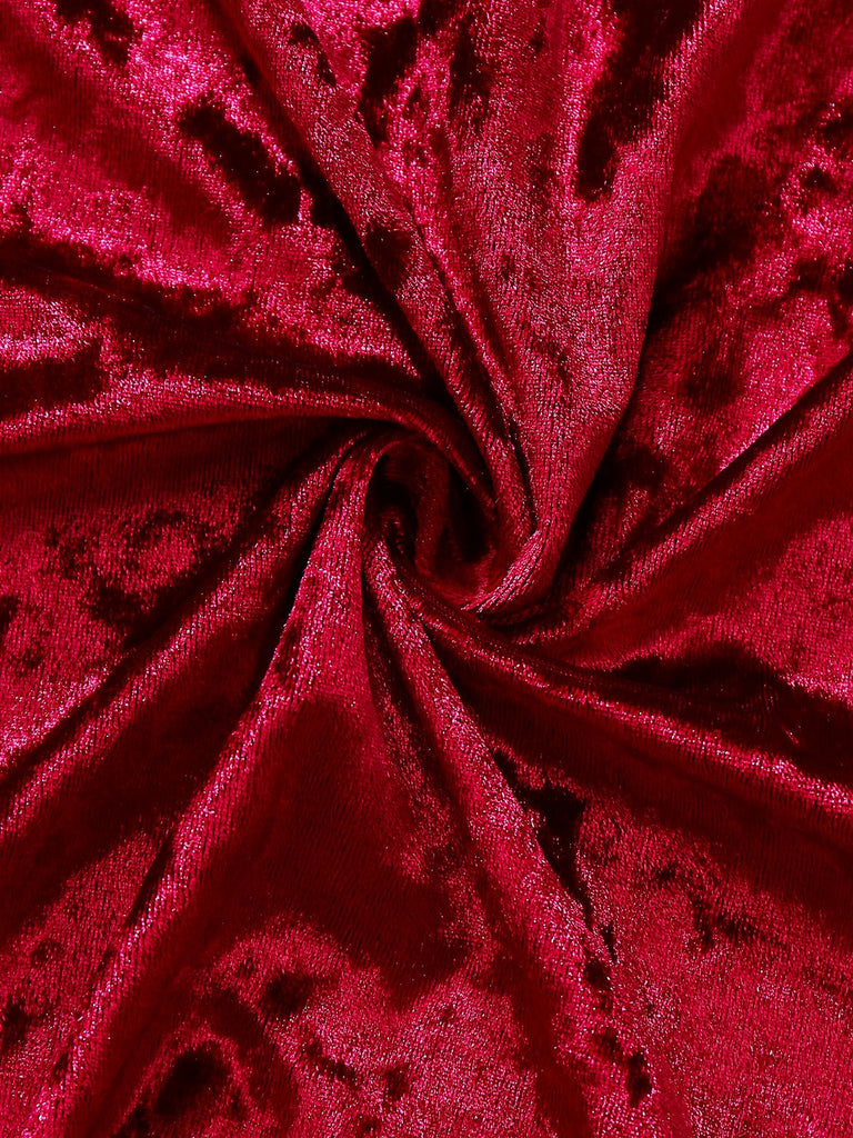 1930er Samt Spitze Lang Ärmel Patchwork Pyjama Robe