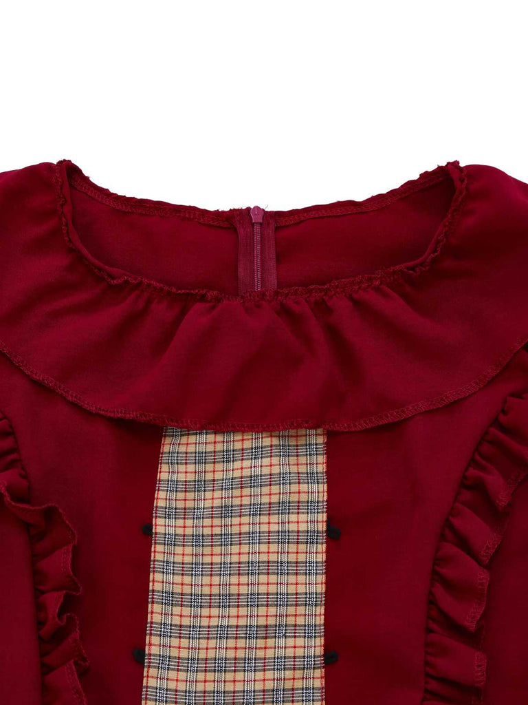 1950er Rotkäppchen Halloween Kostüm Kleid mit Cape