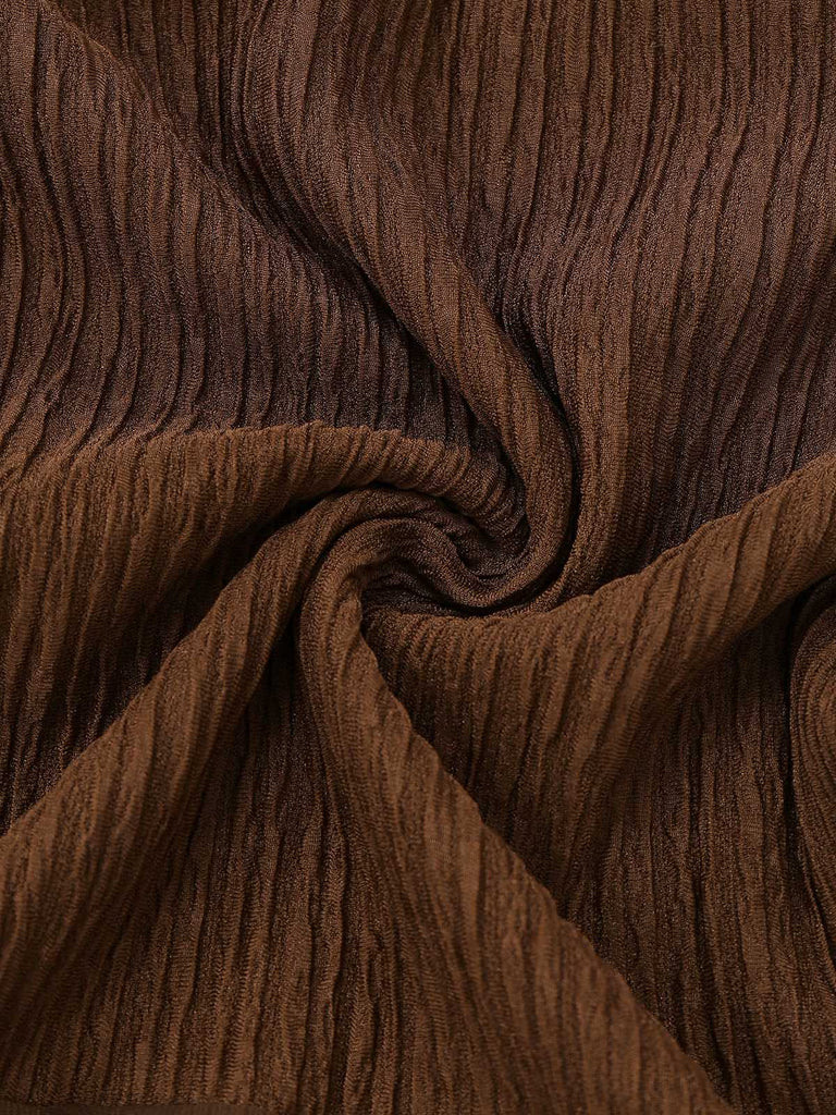 1930er V-Ausschnitt Texturiert Netz Saum Meerjungfrau Kleid