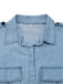 Hellblau 1950er Denim Taste Revers Romper