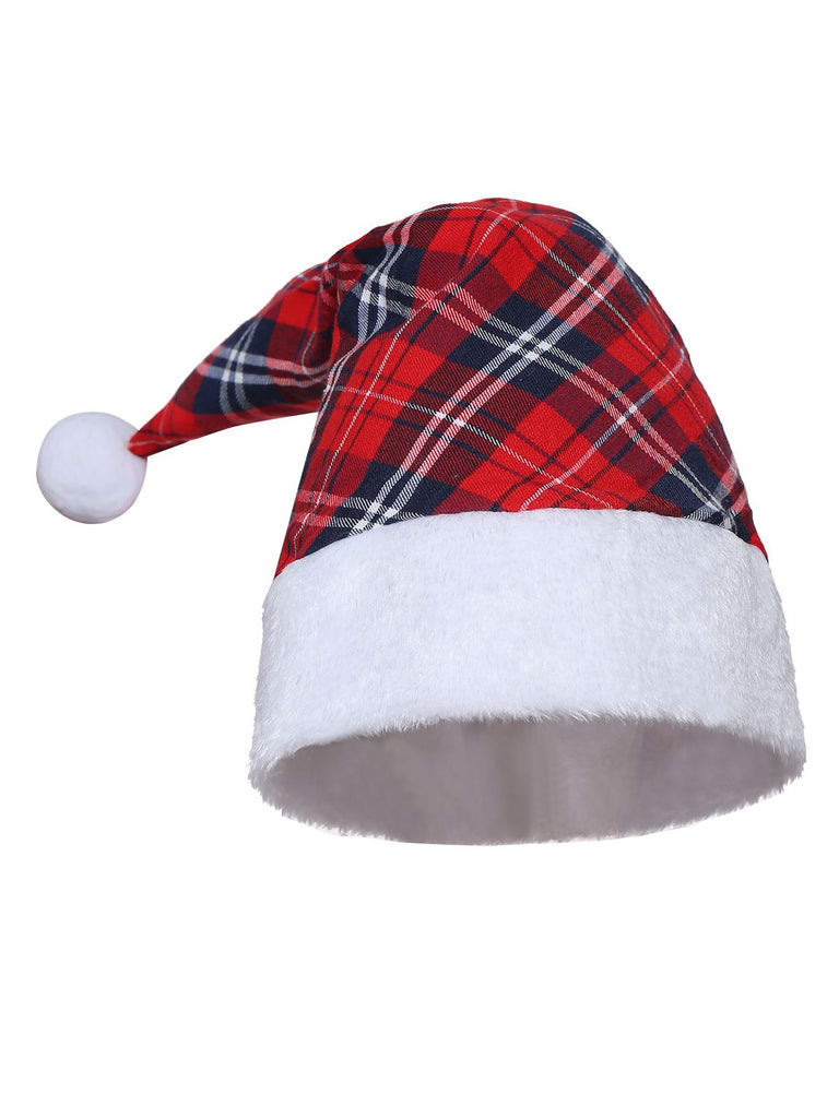 Rot 1960er Plaid Trägerlos Patchwork Kleid Set