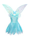 1970er Halloween Fee Schmetterling Flügel Funkeln Tüll Kleid