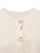 Beige 1960er Seestern Hülse Tasten Ärmellos Kleid