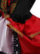 2PCS Rot 1970er Reiten Hood Kostüm Cape Mit Korsett Kleid