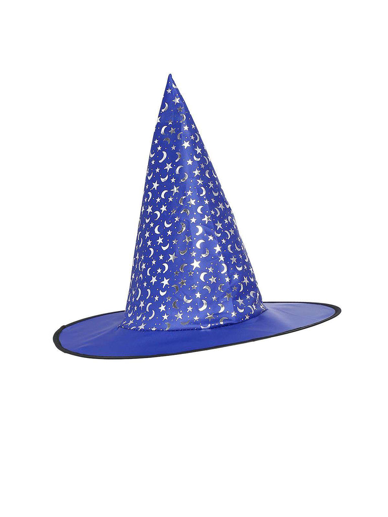 Blau 1970er Halloween Sternenklar Hexe Tüll Kostüm Kleid