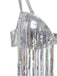 Silber 1970er Holographisch Pailletten Fransen Bikini Set